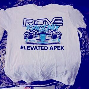 Rove Racing Elevated Apex White T-Shirt with bag